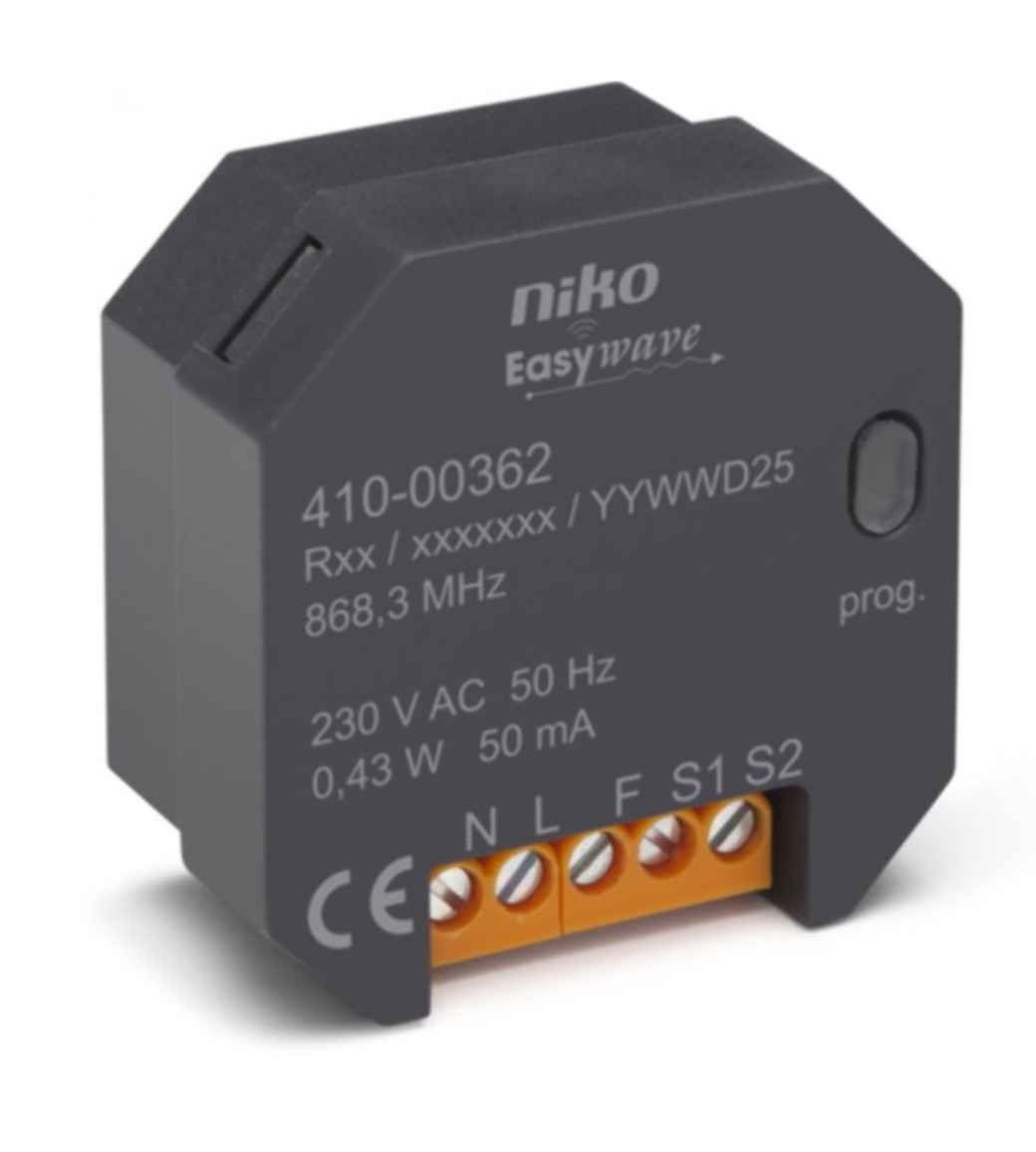 Émetteur sans fil 2 canaux NIKO 410-00362 pour créer un va-et-vient sans travaux