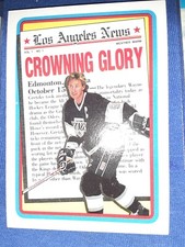 1990-91 Topps Hockey #3 Wayne Gretzky Crowning Glory Los Angeles Kings HOF MVP