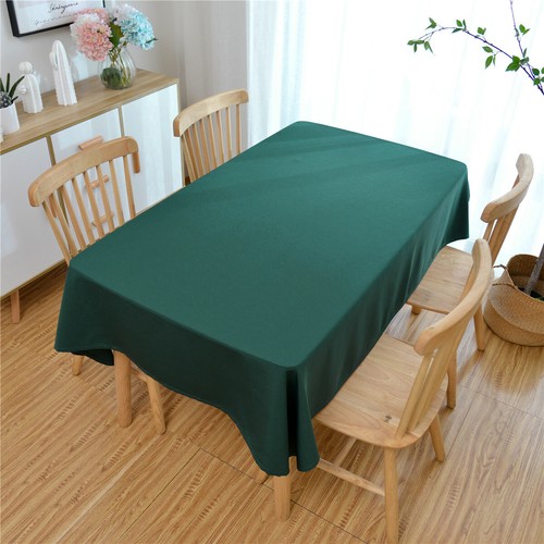 Cotton Linen Tablecloths Rectangular Wedding Table Cover Kitchen Tablecloths New - Picture 78 of 89