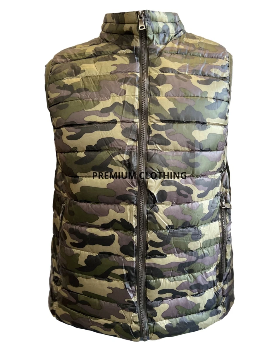 Bodywarmer Heren | Camouflage Vest Capuchon | - Onlinewinterjas.nl