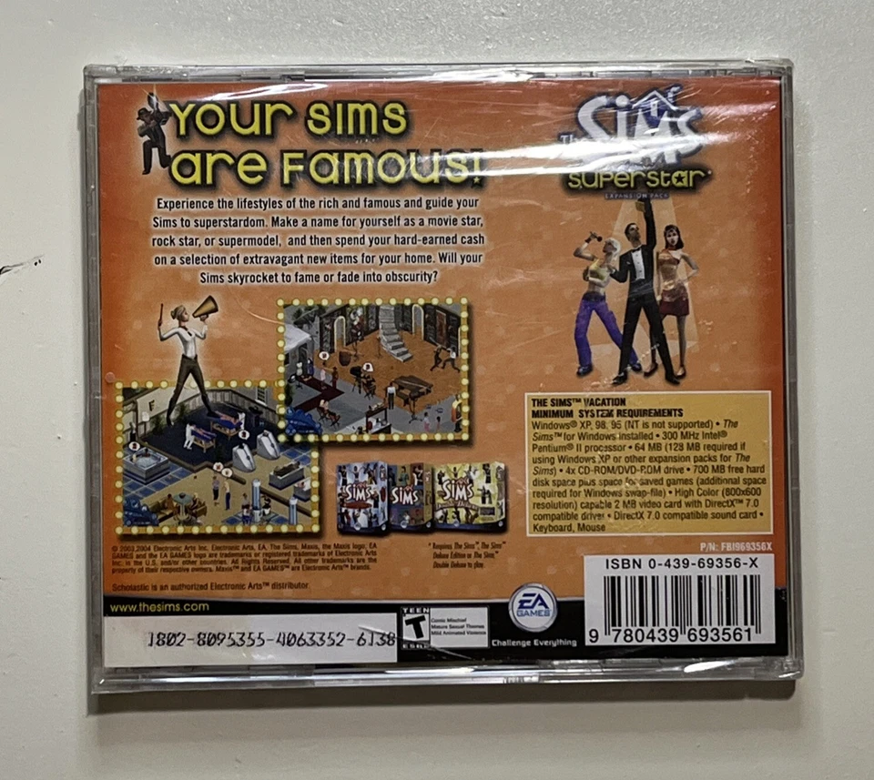 The Sims Vacation Expansion Pack PC CD-ROM - EA Games - Factory SEALED - Image 2 of 4