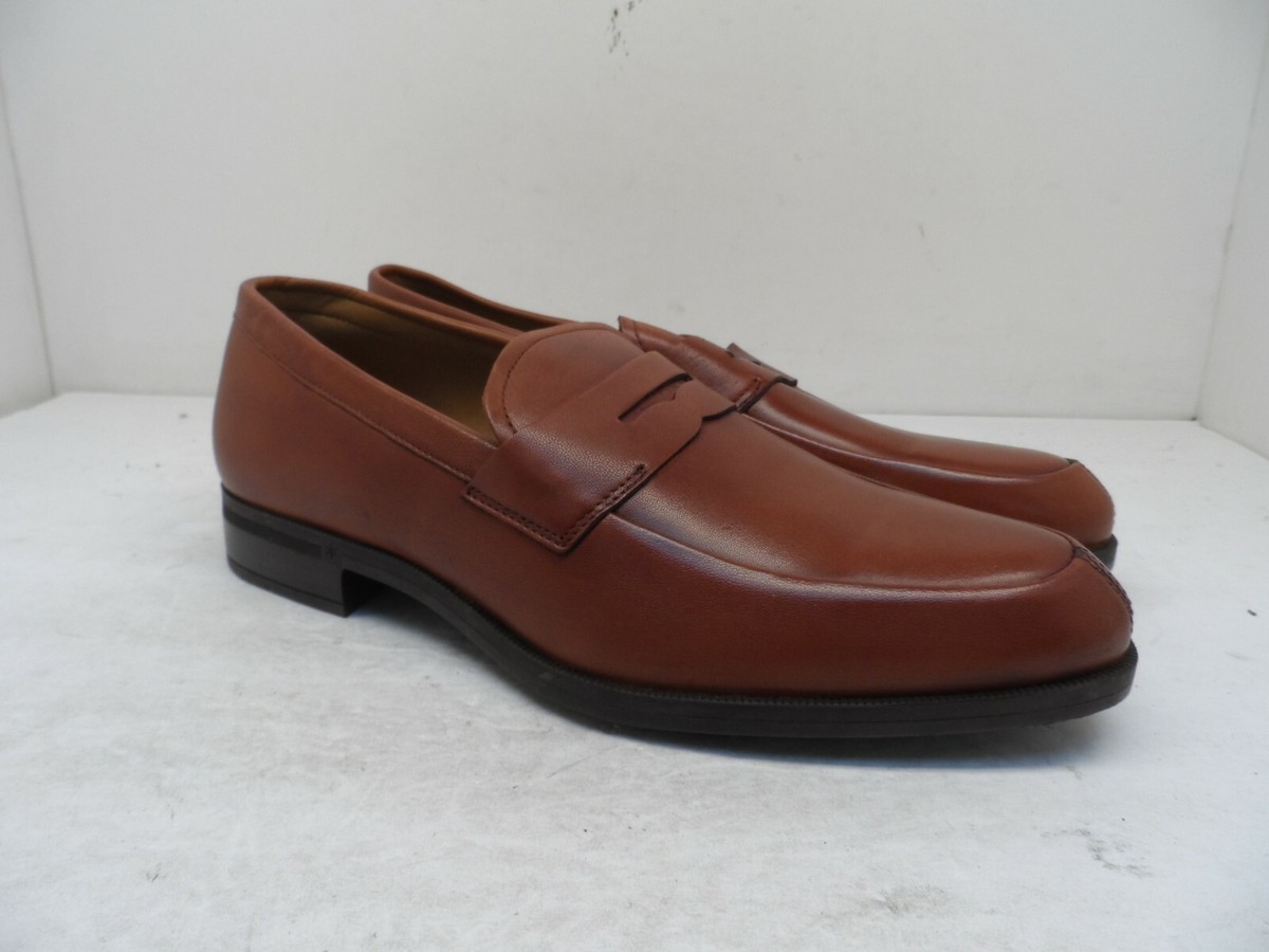 Vince Camuto Men\'s Tan Leather Loafers size 8 Vince Camuto Loafer Brown Casual Shoes for Men for sale | eBay main image 4