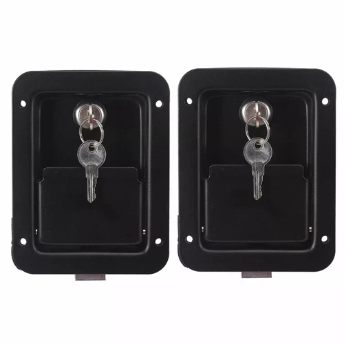 2x Large Paddle Handle Lock Latch For Powdercoated Caravan Ute Truck Toolbox New - Picture 4 of 15