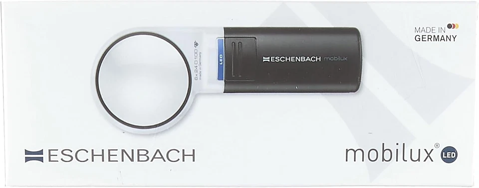 Eschenbach mobiluxLED Lupe 5x 20dpt mit Licht Lesehilfe mobilux LED - Bild 2 von 4