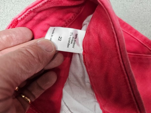 Maurices Damen Größe 22 Rosa Chino Stretch Freizeit Taschen - Bild 6 von 6