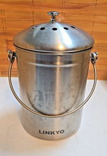 Linkyo Stainless Steel Kitchen Compost Bin; 1.3 Gallon