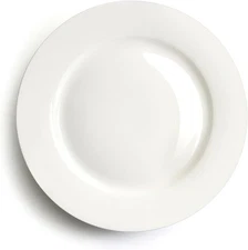 IQCWOOD 6.5 Inch Porcelain Plate Set of 6, inches, White dessert plates 