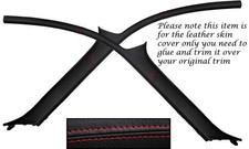 Rot Stich Windschutzscheibe A Säule Leder Bezüge Für Toyota Supra MK4 93-02