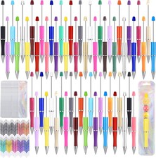 150 Pcs DIY Beadable Pen Kit Multicolor Bulk Ballpoint DIY Crafting Pens with...