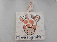 Jellycat If I Were a Giraffe Board Book with Soft Tail, Baby/Nursery English