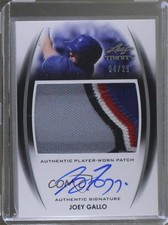 2014 Leaf Trinity Patch Auto Silver 4/25 Joey Gallo #PA-JG3 Patch Auto 0af