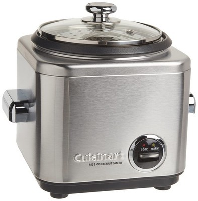 Cuisinart CRC-400NAS 4 Cup Rice Cooker Stainless Steel Silver CRC-400P1 Exterior
