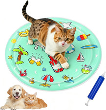 Water Sensory Play Mat for Cat Dog, 2026 Inflatable Pet Cooling Water