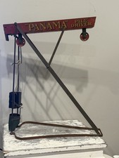Antique Original 1905 Wolverine Supply Mfg. Panama Canal Pile Driver Tin Toy EY
