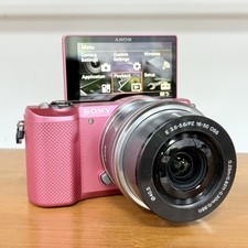 Sony Alpha a5000 Mirrorless Digital Camera 16-50mm Lens English PINK Tested