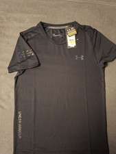 Under Armour Threadborne Herren TShirt Kurzarm atmungsaktiv Rundhals Logo M