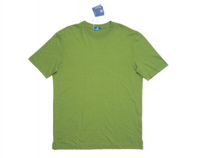Kired by Kiton $295 NWT British Green Crepe Cotton Slim T-Shirt L (52 IT)