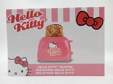 Hello Kitty 2 Slice Toaster Pink Cool-Touch with Image on Bread SHIPS FREE