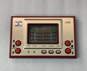 Nintendo GAME & WATCH LION with Box and Manual Japanese LN-08 1981