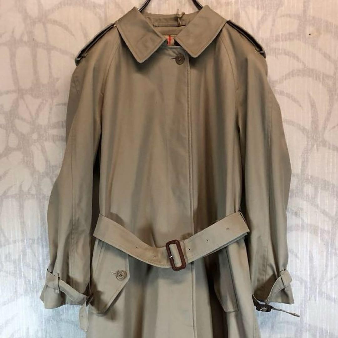 Burberry Vintage Trench Coat Beige With Nova Check Pattern Size L For Women thumbnail 4