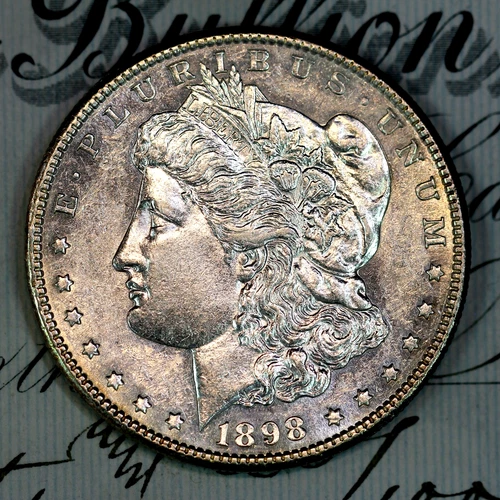 * 1898-S * CHOICE AU+/UNC MORGAN SILVER DOLLAR * FROM ORIGINAL COLLECTION
