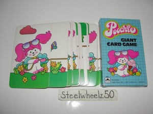 Vintage Poochie Giant Card Game 1983 Golden COMPLETE 40 Cards & Box Puppy Dog
