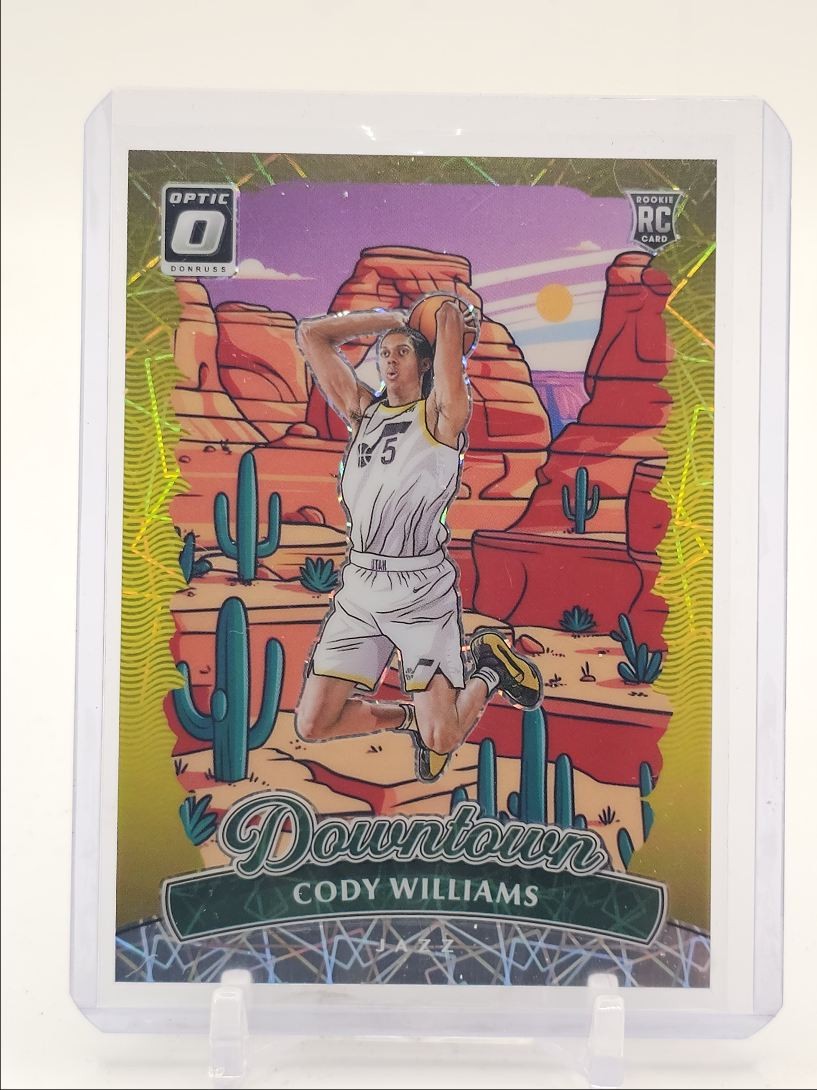 CODY WILLIAMS 2024-25 DONRUSS OPTIC DOWNTOWN ROOKIE JAZZ SSP RC Q0786