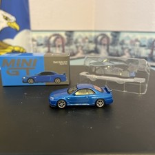 Mini GT MGT00341 Nissan Skyline GT-R (R34) V-Spec 1:64 Diecast Car - Bayside...