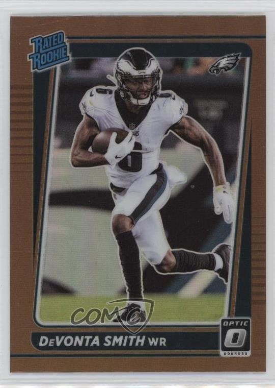 2021 Panini Donruss Optic Rated Rookie Bronze Prizm DeVonta Smith #205 1rt2
