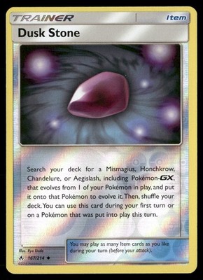 Dusk Stone 167/214 Unbroken Bonds Pokemon Reverse Holo NM/M