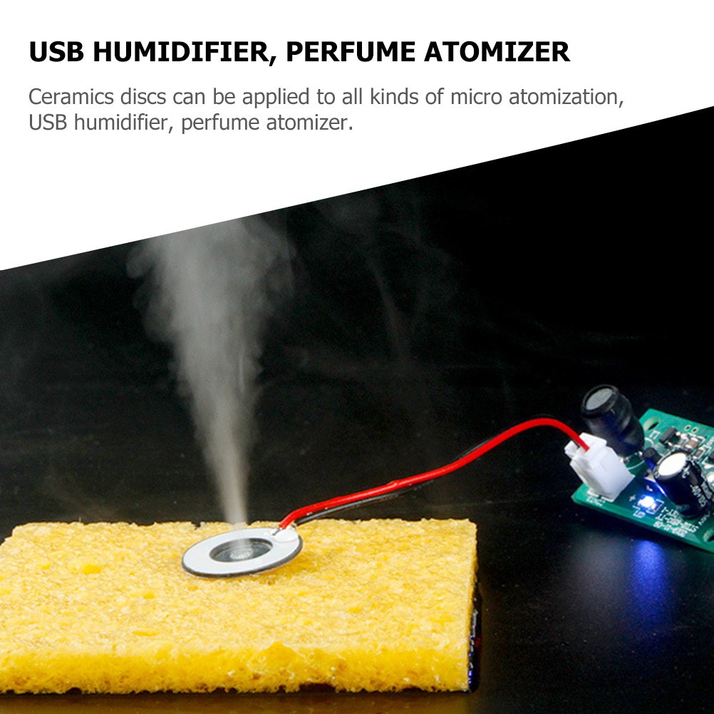 Produktbild von Kadagg 16 Mm Ultraschall-Zerstäuberplatte – Keramik, 5 µm Öffnung – Für Luftbefeuchter, Nebelgeräte & DIY-Fogger