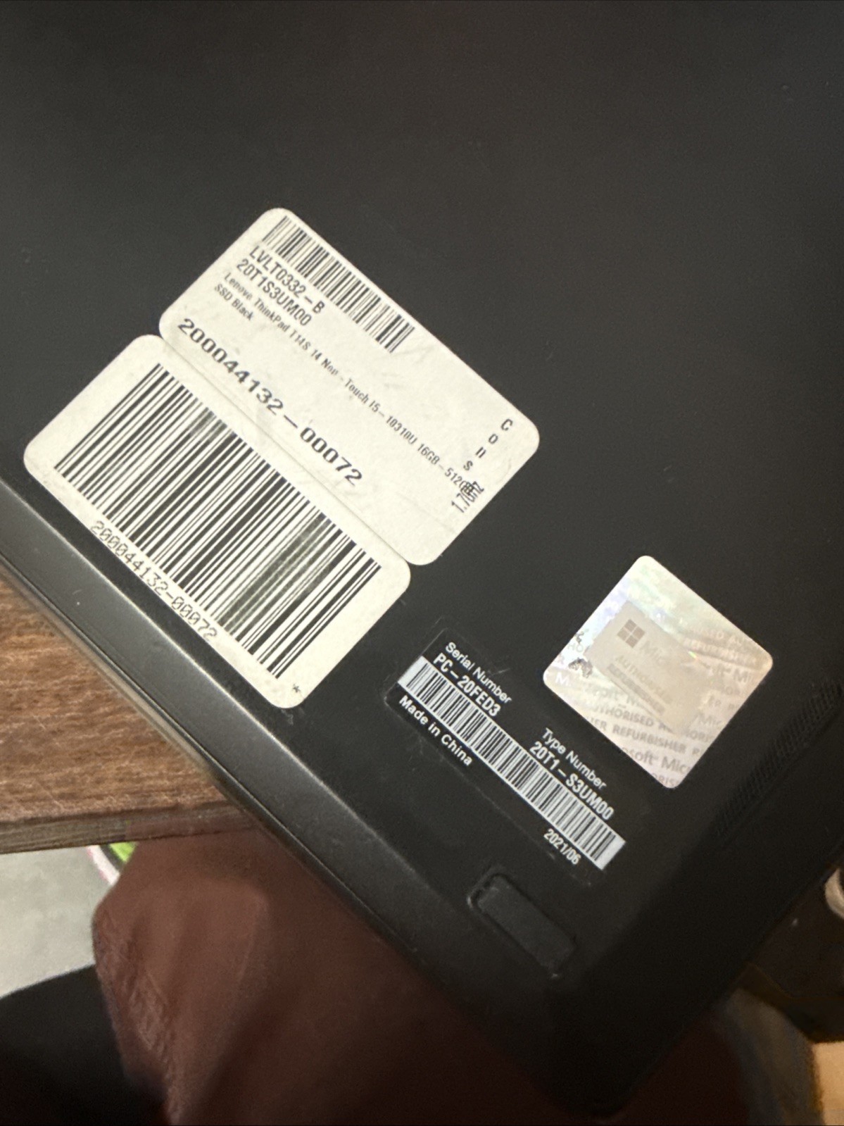 Lenovo ThinkPad T14s Gen 2, 14-Inch Laptop, with Core i5 11th Gen., 500 GB M.2 NVMe, Windows 11 Home