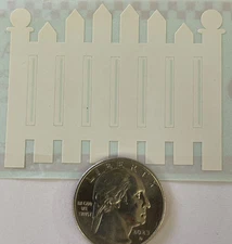 WHITE PICKET FENCE Design Line Sticker(3pc)Mrs.Grossman's •Outside•Yard•Neighbor