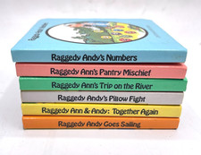 Vintage Raggedy Ann  Andy Little Treasury Set Of Board Books Set of 6