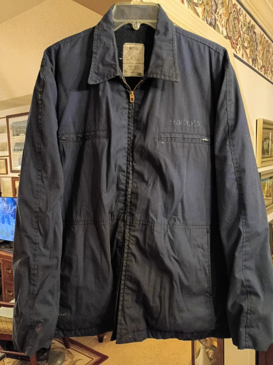 Navy Utility Jacket In Vintage Outerwear Coats & Jackets For Men