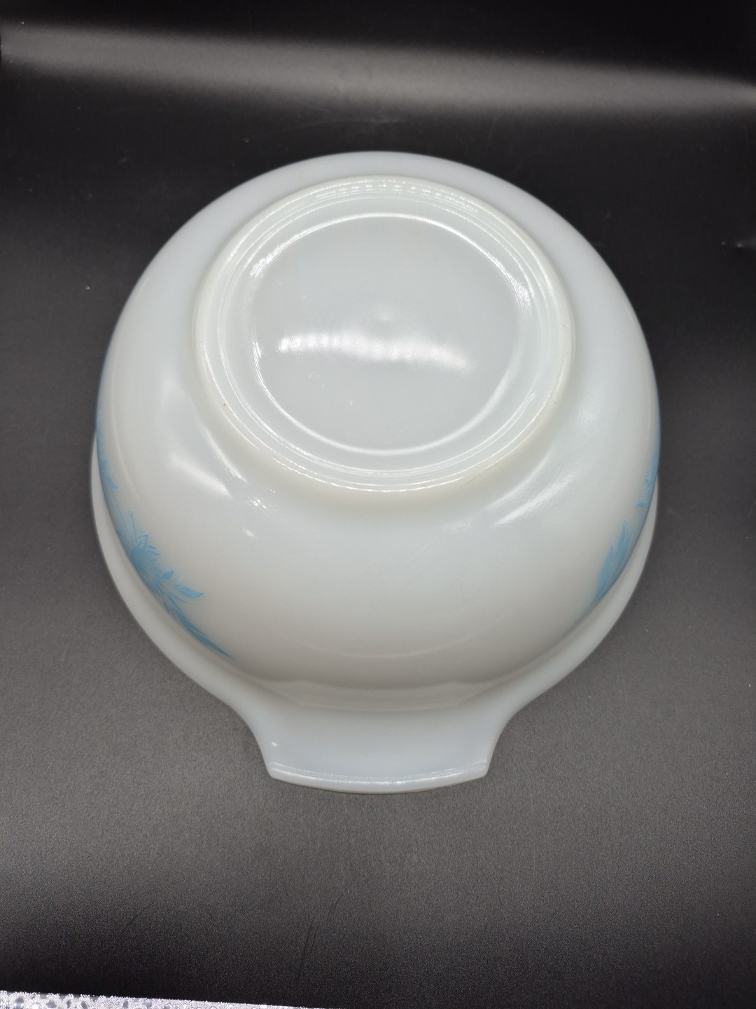 Glasbake Snow Thistle Set Of 3 Cinderella Nesting Bowls