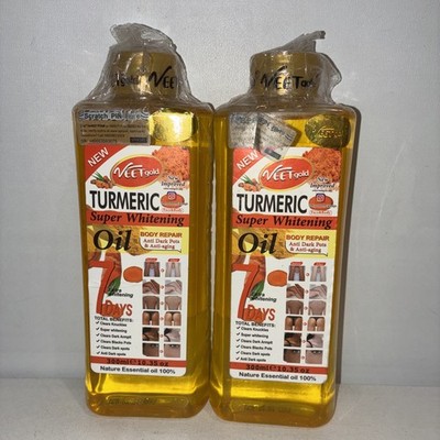 LOT of 2-VEET GOLD BODY CORRECTOR TURMERIC WHITENING & GLOWING OIL 10.35oz Each