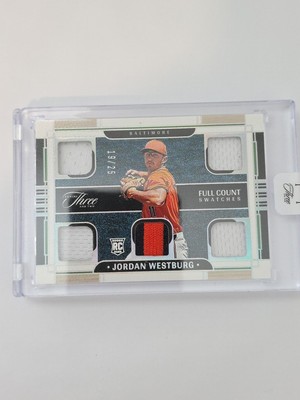 2024 Panini Three and Two Full Count Swatches Jordan Westburg RC 19/25, ORIOLES