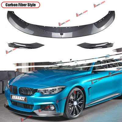 For 2014~2020 BMW F32 4 Series M Sport Bumper Carbon Style Front Lip Splitter
