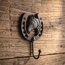 Crochet Fonte Fer à Cheval avec Vis et Chevilles