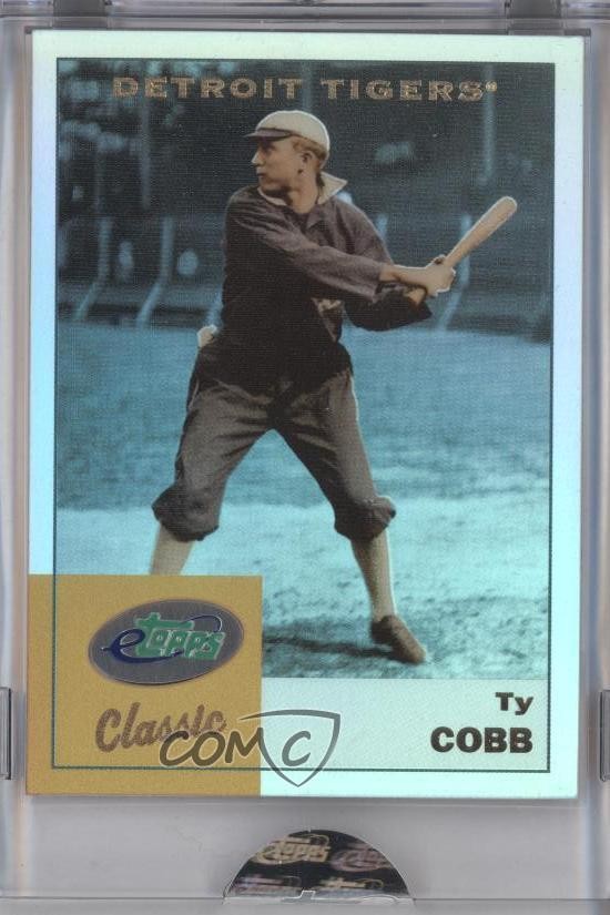 Ty Cobb #ETC14 Baseball Cards 2002 Etopps Classic trading card — raw and PSA graded price guide