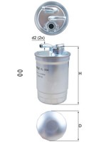 Kraftstofffilter Knecht KL 554D Leitungsfilter FüR B7 Audi C6 A4 A6 8ED 4F2 VW 4