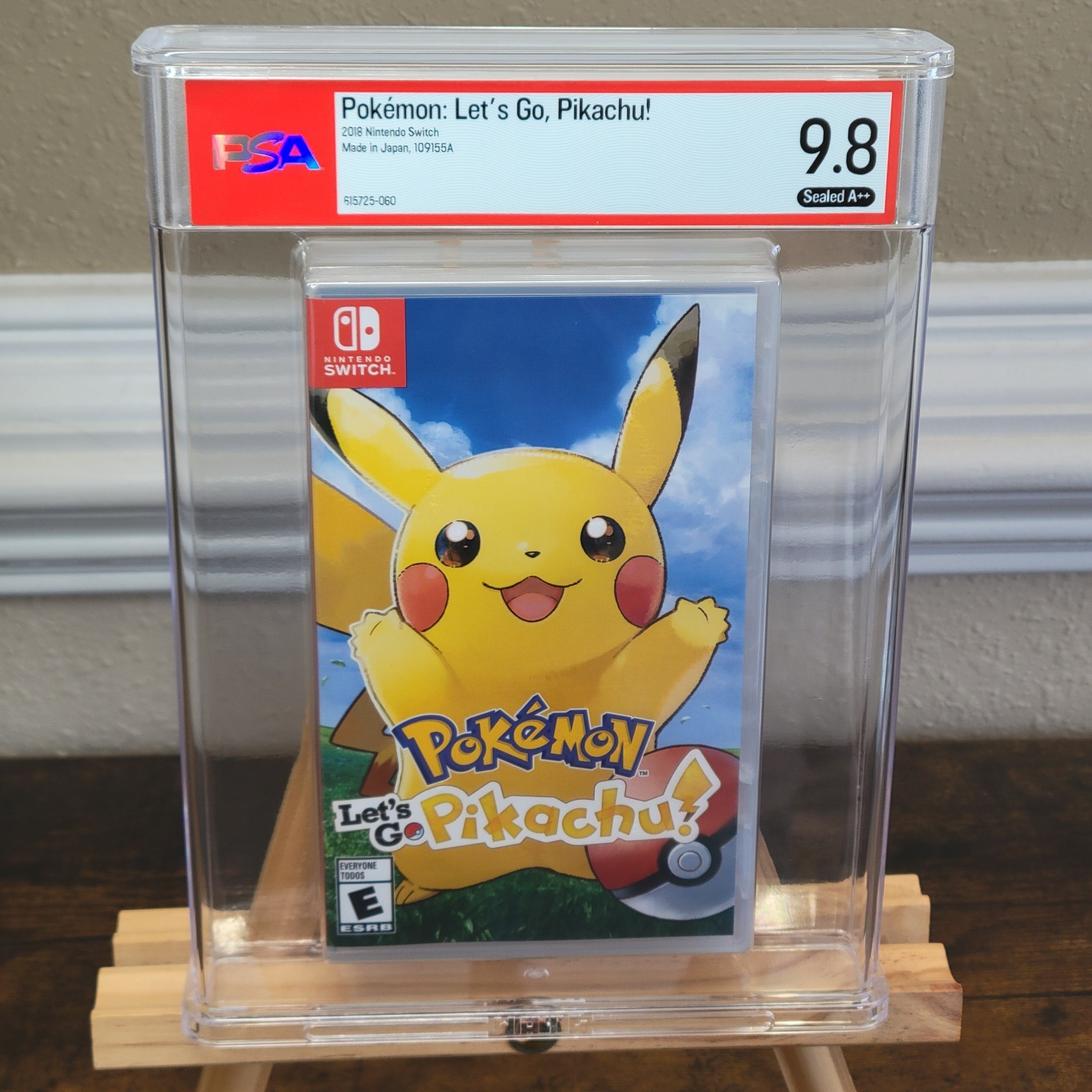 Pokemon: Let's Go, Pikachu! PSA 9.8 A++ 1st Print Nintendo Switch 109155A