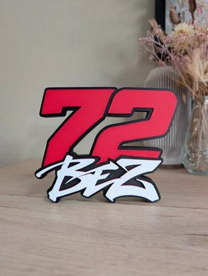 Décoration Logo Marco Bezzecchi "72 BEZ" – MotoGP Fan Art Design - Photo 1/4