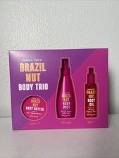 Trader Joe's Brazil Nut Body Trio Set Butter Mist Oil Acai Aloe Vera Brand New