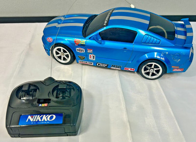 Vintage Nikko 3D Carbon Ford Mustang  Radio Control Car 49Mhz Cool