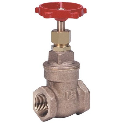 MILWAUKEE VALVE 105 1/2'' Gate Valve,1/2'',Bronze,NPT 5JLU5