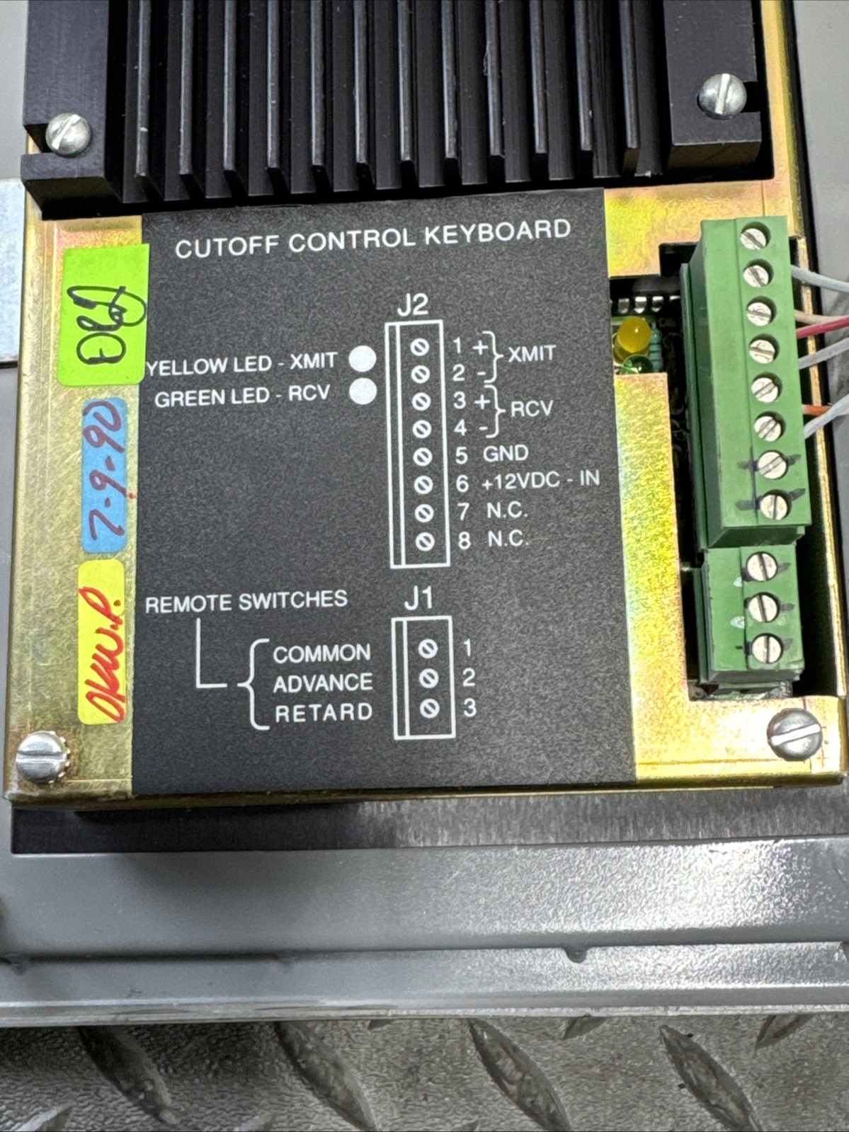 Quadtech 7900290560606 Cutoff Control Membrane Keyboard        C-9