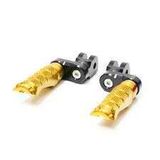 Gold R-FIGHT Front 25mm Adjustable Foot Pegs For Ducati 1198 S/R/EVO 09 10 11