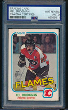1981-82 O-Pee-Chee #248 Mel Bridgman signed autograph PSA/DNA very tough